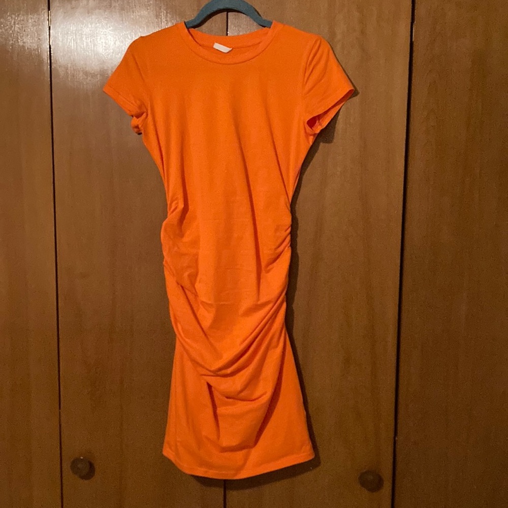 Stretch Orange Dress